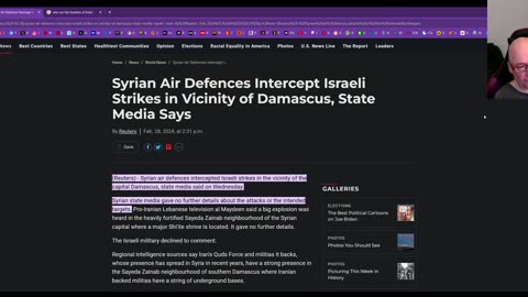 Israel is striking Damascus, Syria with missiles