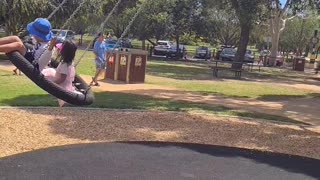 Bicentennial Park play ground swing