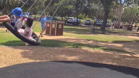 Bicentennial Park play ground swing