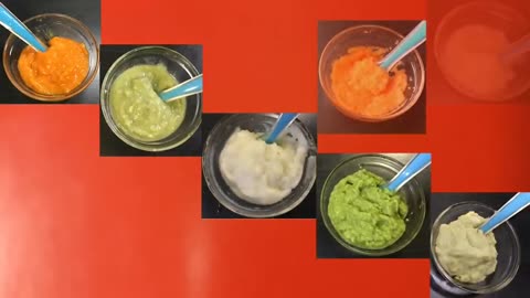 Baby Food Recipes For 6 Months | Fruit & Vegetable Purees| Stages 1 Homemade BabyFood
