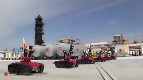 Explosion - Proof Fire Fighting Robot Field Test