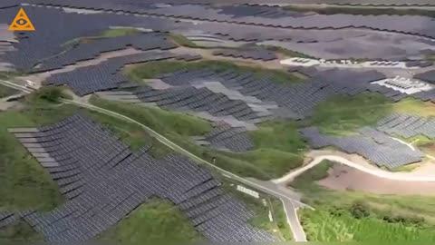 200,000 solar panels on Mount Aso, Japan. Let's save the Planet. One Natural Beauty at a time.