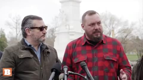 Sen. Ted Cruz Holding News Conference with The People's Convoy