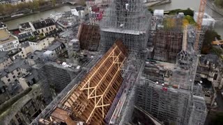 Notre-Dame's restoration seen in timelapse video