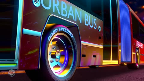 Wheels On The Bus Street Vehicles Nursery Rhyme for Kids by Speedies(1080p)