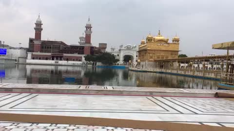 Empty Shri Darbar Sahib Gurudwara Punjab, India