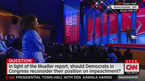 Kamala Harris Says on CNN Congress Should Move to Impeach Trump
