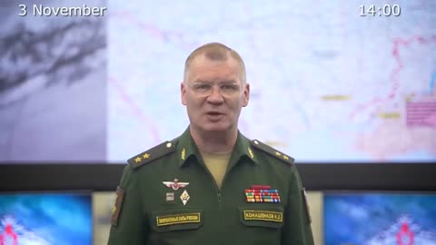 Russian Defence Ministry report on the progress of the special military operation(28 Oct- 3 Nov 2023