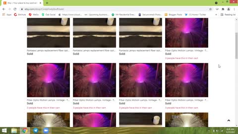 Bad Sellers on Etsy - Sad Fiberoptic Lamp Story