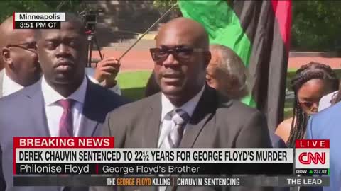 George Floyd's brother Philonise: "not just black lives matter, all lives matter."