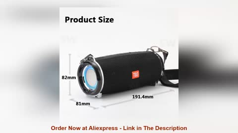 ☀️ Portable bluetooth speaker 20w wireless bass column waterproof outdoor USB speaker support AUX TF