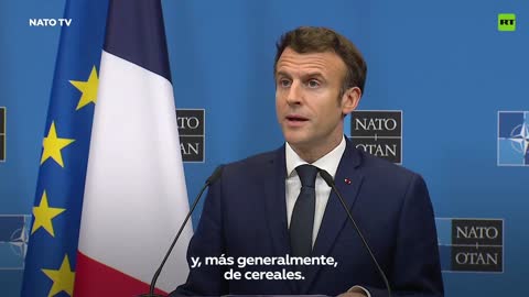 Macron:"Il conflitto tra Russia e Ucraina creerà una crisi alimentare senza precedenti" lo ha detto in una conferenza stampa a Bruxelles il 24 marzo 2022, dopo una riunione dei leader del G7.