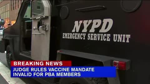 New York Judge Rules Vax Mandates INVALID for Police Benevolent Association Members