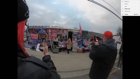 ANGEL AMOROSO AT PRESIDENT DONALD J TRUMP CAMPAIGN RALLY WILDWOOD BOARDWALK NEW JERSEY 11/28/20