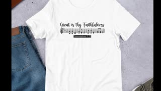 Great is thy Faithfulness (Lamentations 3:23 Made in USA Christian T-Shirt)