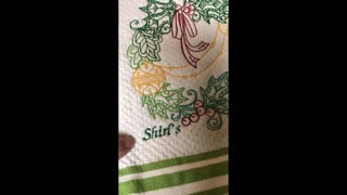 Machine Embroidered Towels