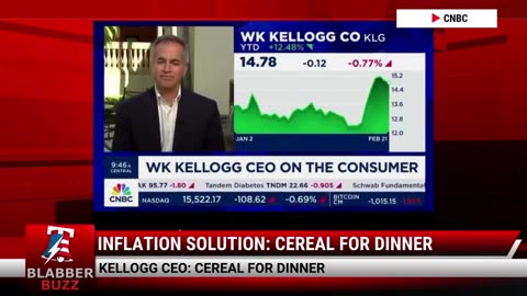 Inflation Solution: Cereal For Dinner