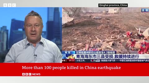 China earthquake: More than 100 dead in Gansu and Qinghai | BBC News