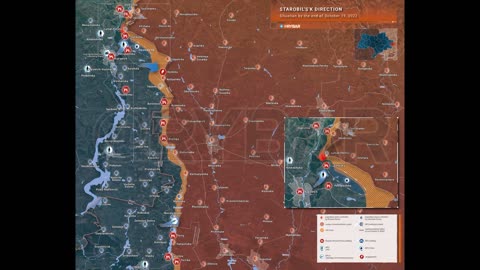 Situation in the #Starobelsk Direction at the End of 19 Oct 2022⚡️