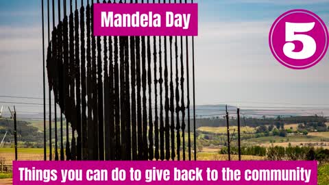 Mandela Day: 5 things you can do to give back to the community