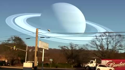 This is what it would look like if some of the planets were at the same distance as our moon