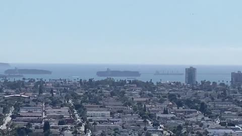 Cargo ships stuck outside California harbors