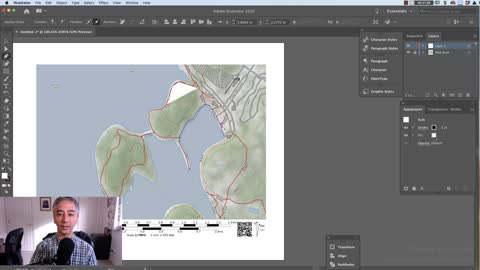 How to Draw a Simple Hiking Map in Adobe Illustrator CC (4k UHD)