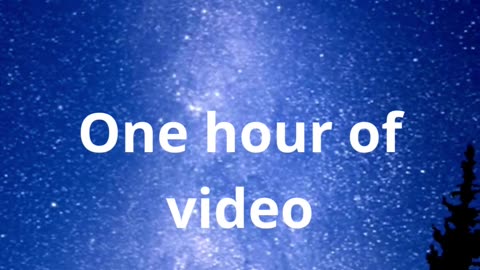 One hour of video can...