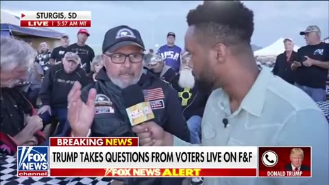 Trump takes questions from voters at Sturgis Motorcycle Rally