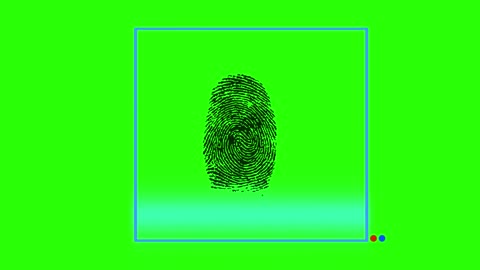 Fingerprint Green Screen