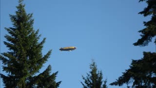 Good Year Blimp Visits Happy Pappy Farm