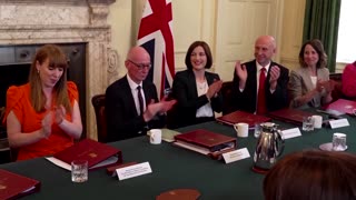 Britain's new Labour cabinet meets at Downing Street