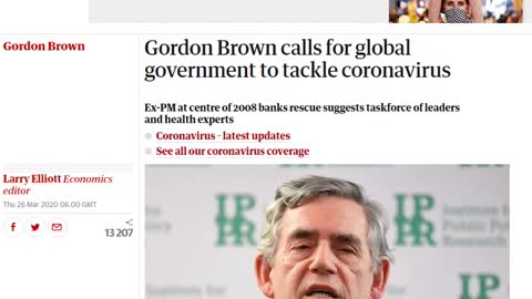 Doda WIEDZIAŁA. "Utwórzmy Światowy Rząd" wezwał polityków Gordon Brown, były premier UK.