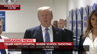 President Trump visits Parkland victims in hospital