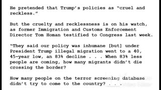 24-0121 - Biden Admits the Border Crisis He Created Is Real - But Won't Accept Any Blame