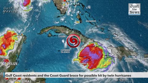 Gulf Coast residents brace for possible hit by twin hurricanes