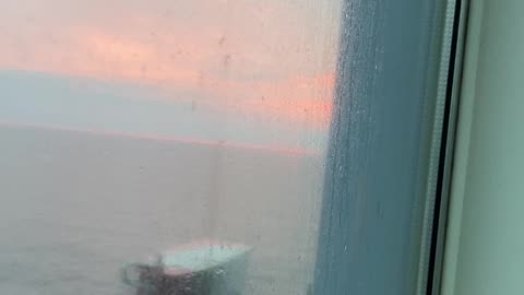 Sunrise view in the sea