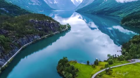 Norway AMAZING Beautiful Nature with Relaxing Music and sound, 4k nature - Relaxation film