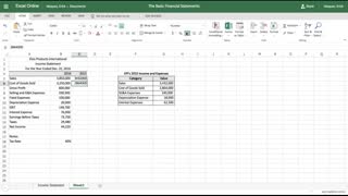 Excel Tutorial: How to Create an Income Statement