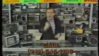 Crazy Eddie = commercial = Get A Portable Radio = 1980