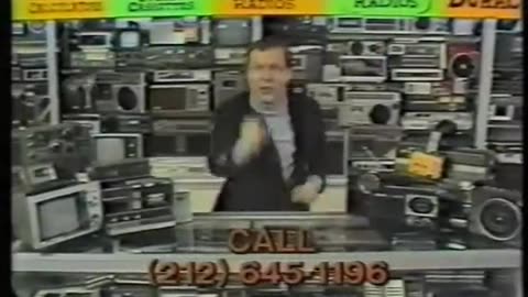 Crazy Eddie commercial Get A Portable Radio (1980)