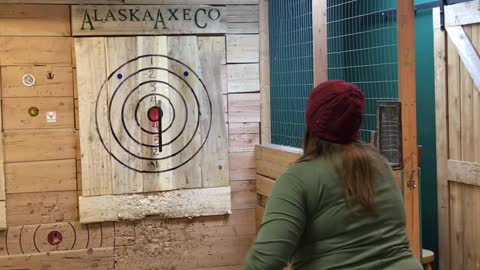 We took my kids Ax Throwing in Anchorage!