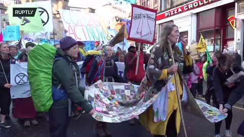 LIVE: Glasgow / UK - Activists hit streets ahead of 26th UN Climate Change COP26 summit - 30.10.2021
