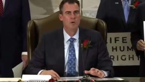 Governor Stitt in Oklahoma banned nearly all abortions in his state
