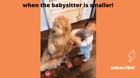 when the babysitter is smaller!