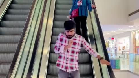 Types of people on escalators 😂 #dushyantkukreja #shorts