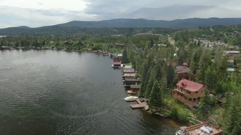 Grand Lake, Creek and Beach, Colorado, July 18, 2020