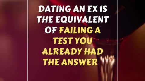 Why dating an Ex means you failed the test #shorts