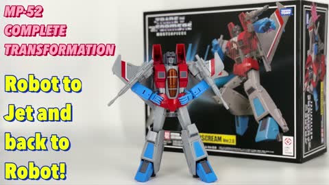 MP-52 Starcream Full Transformation - Robot to Jet back to Robot