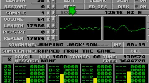 Amiga and Atari ST Protracker Music Mods - Jumping Jackson